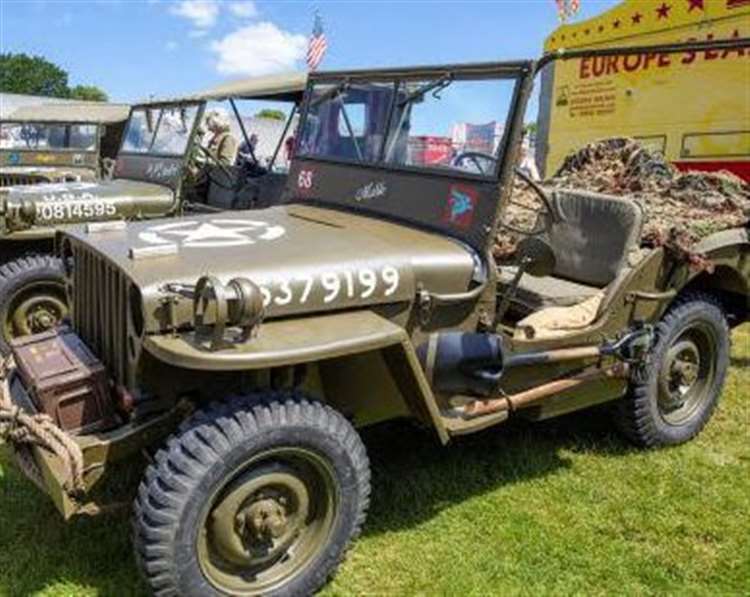 Commemorative Military Convoy From Newbury To Hungerford