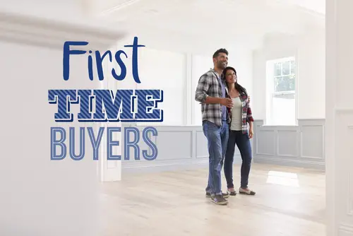 First,time,buyers,couple,in,their,new,home