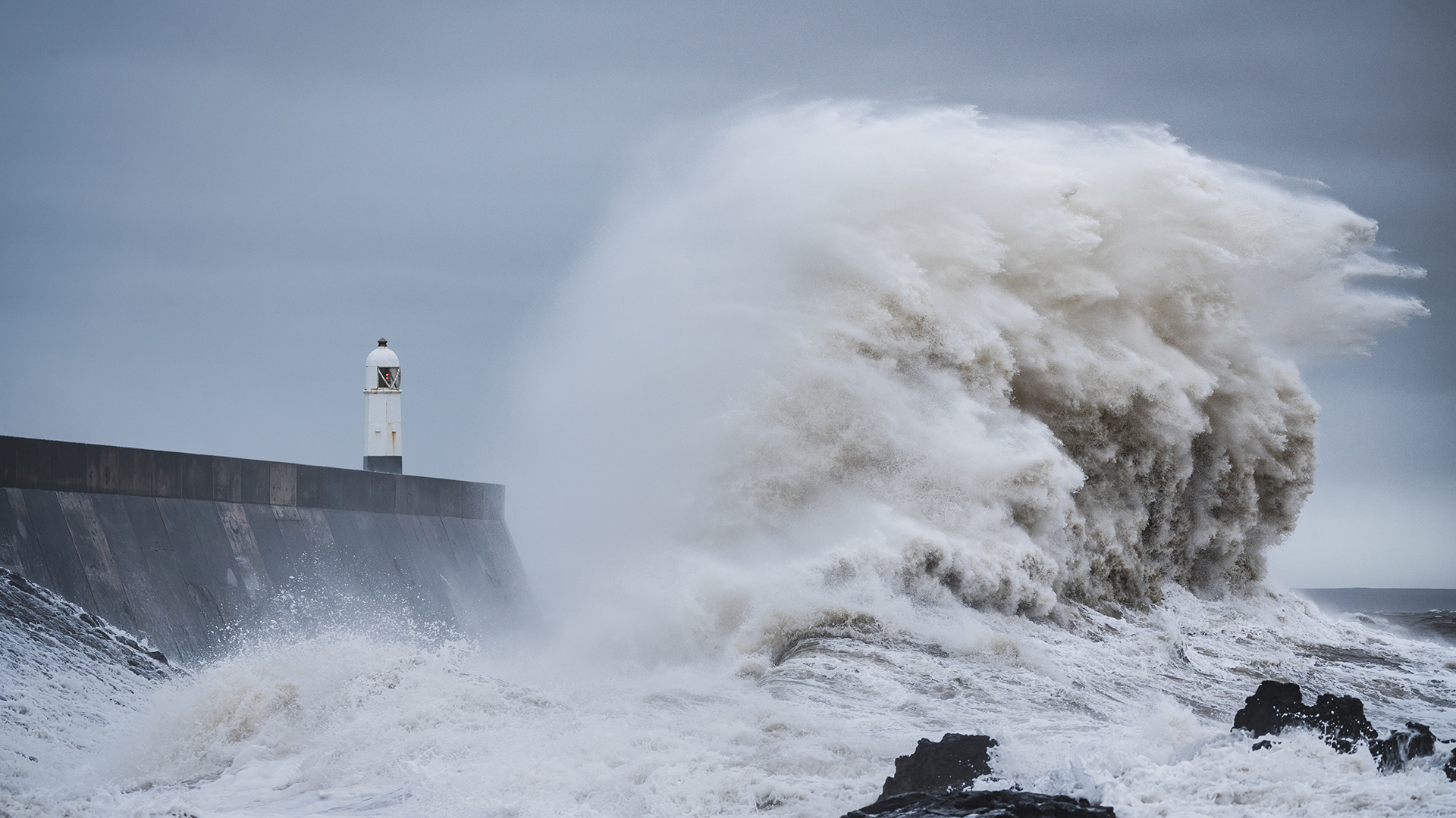 Stormy Seas Massive Porthcawl